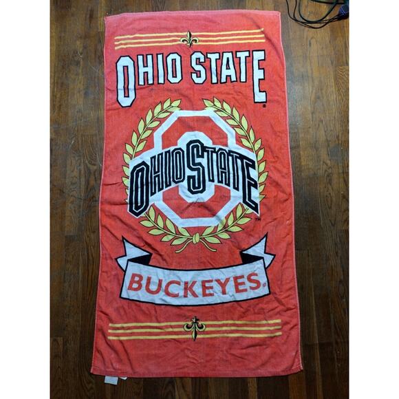 Ohio State Buckeyes Beach Towel, 30" x 60", Stripes OSU - Picture 1 of 8